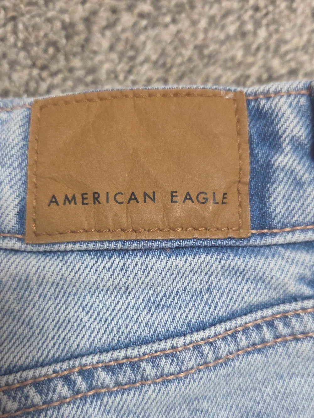 Light Blue Distressed Denim Shorts - Women